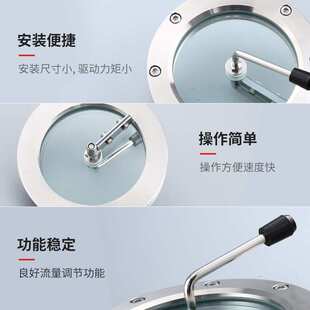 304法兰视镜带刮板视镜不锈钢法兰焊接玻璃视镜 压力容器视镜耐用