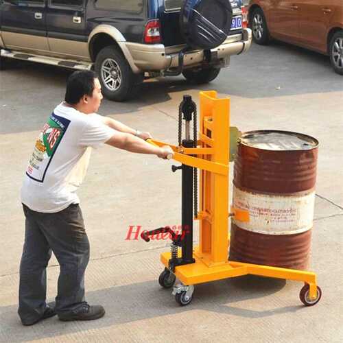手推油罐车600mm脚踏式液压油桶车卡板现货搬运车DTF450ABC油桶车