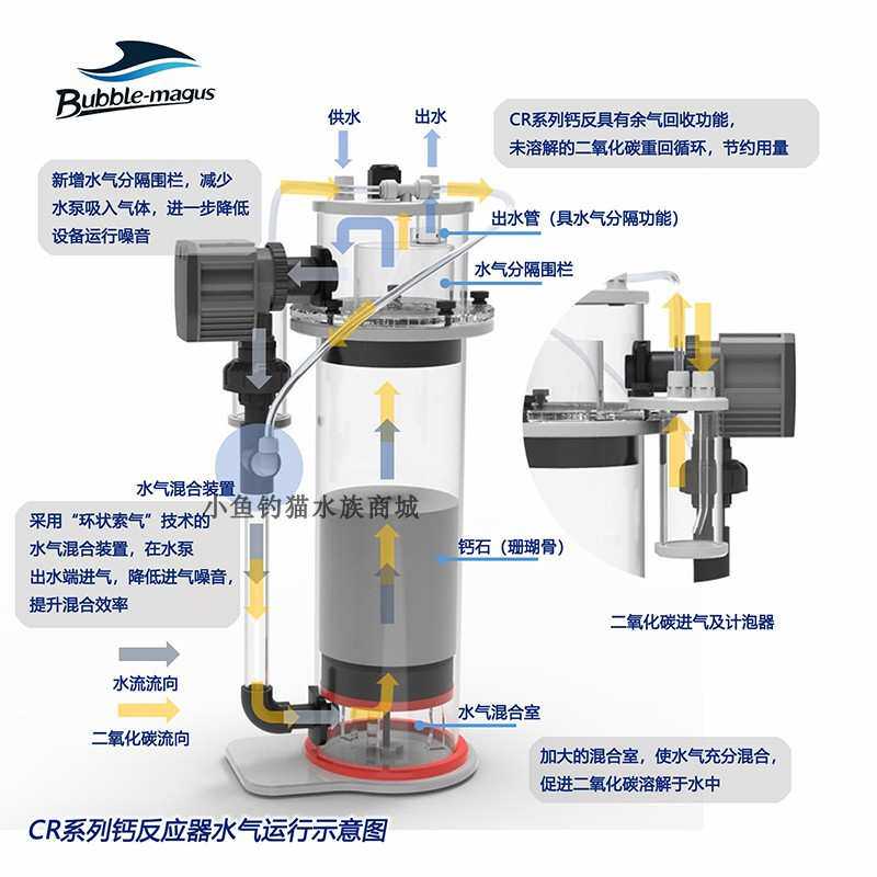 BM新款 钙反应器CR-100/120/150/200WP 海水钙反器 珊瑚SPS钙补充