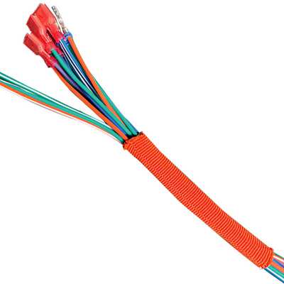 STRS编织热收缩套管2倍汽车管路线束保护套编织网管波纹管