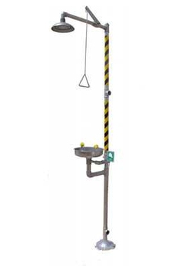 STG复合式洗眼器STG-P/N801002紧急冲淋洗眼器 SS304不锈钢洗眼器