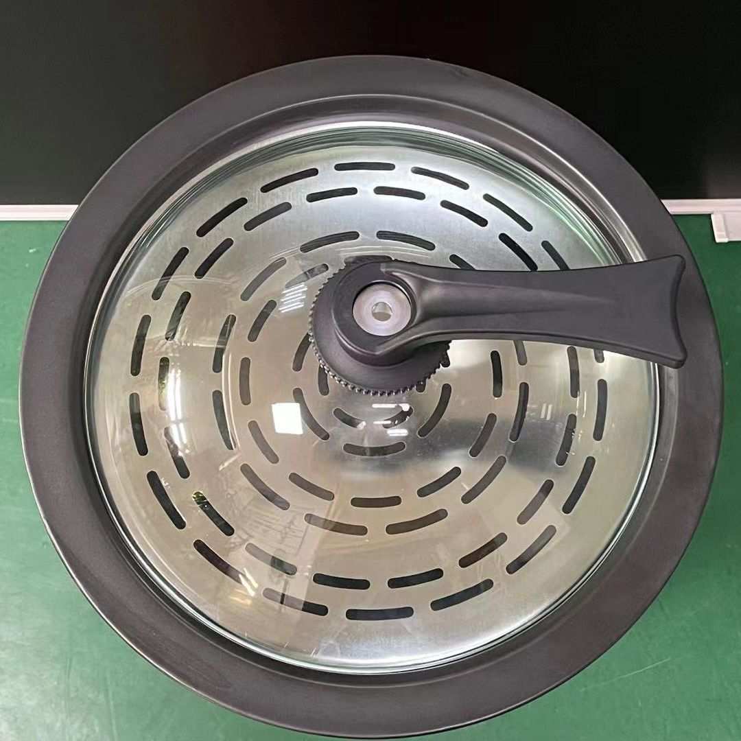 厂家43CM陶瓷鸳鸯锅 复底不粘商用串串火锅蒸汽锅通用