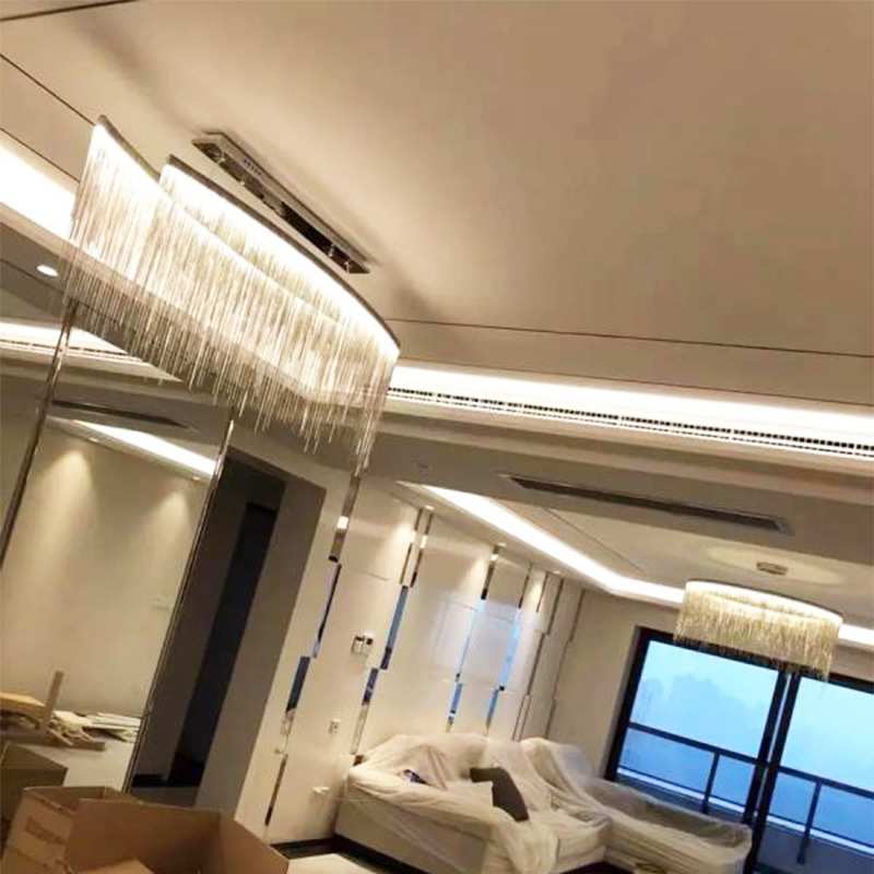 创意流苏设计师艺术个性简约客厅装饰北欧链条餐厅服装店吧台吊灯