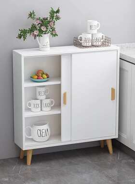 墙边小型超薄餐边柜30cm深客厅一体靠墙超窄储物柜25cm20cm深