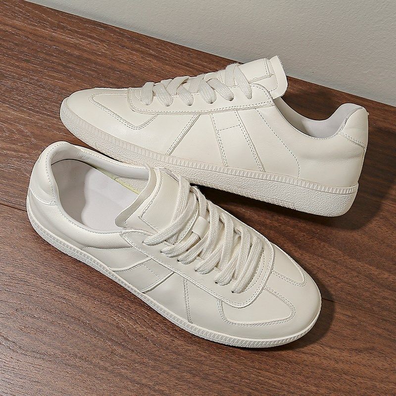 头层牛皮白色德训鞋女韩版真皮板鞋2025新款休闲运动平底小白鞋,女鞋,德训鞋,淘宝优惠券,粉丝福利购,淘宝优惠卷