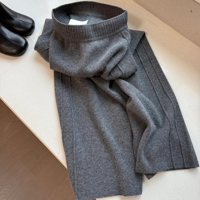 美疯了!自留爆款~巨舒适 高腰垂感针织阔腿裤女加厚休闲拖地裤子,女装/女士精品,大码裤装,淘宝优惠券,粉丝福利购,淘宝优惠卷