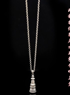 纯银925银挂链嘎乌链o型项链男女项链银饰锁骨链纯银无吊坠毛衣链