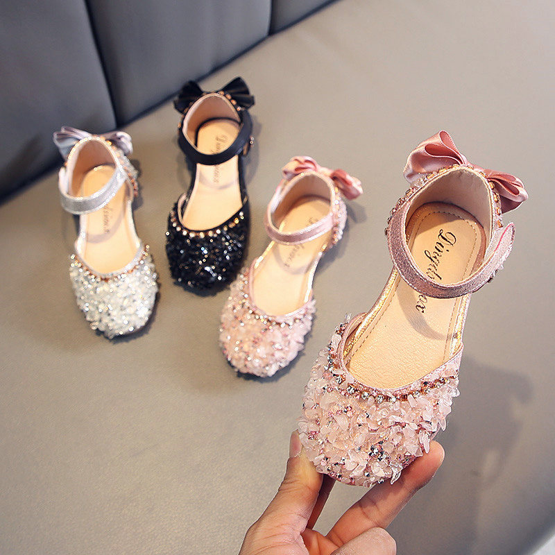 2020夏季新款韩版水钻软底女童凉鞋公主鞋儿童鞋子春款女孩皮鞋潮
