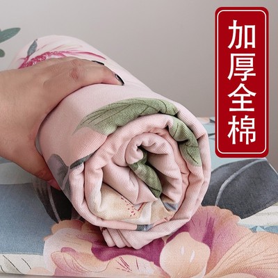 纯棉加厚老粗布床单单件三件套全棉天亚麻秋冬季双人大炕上铺单子