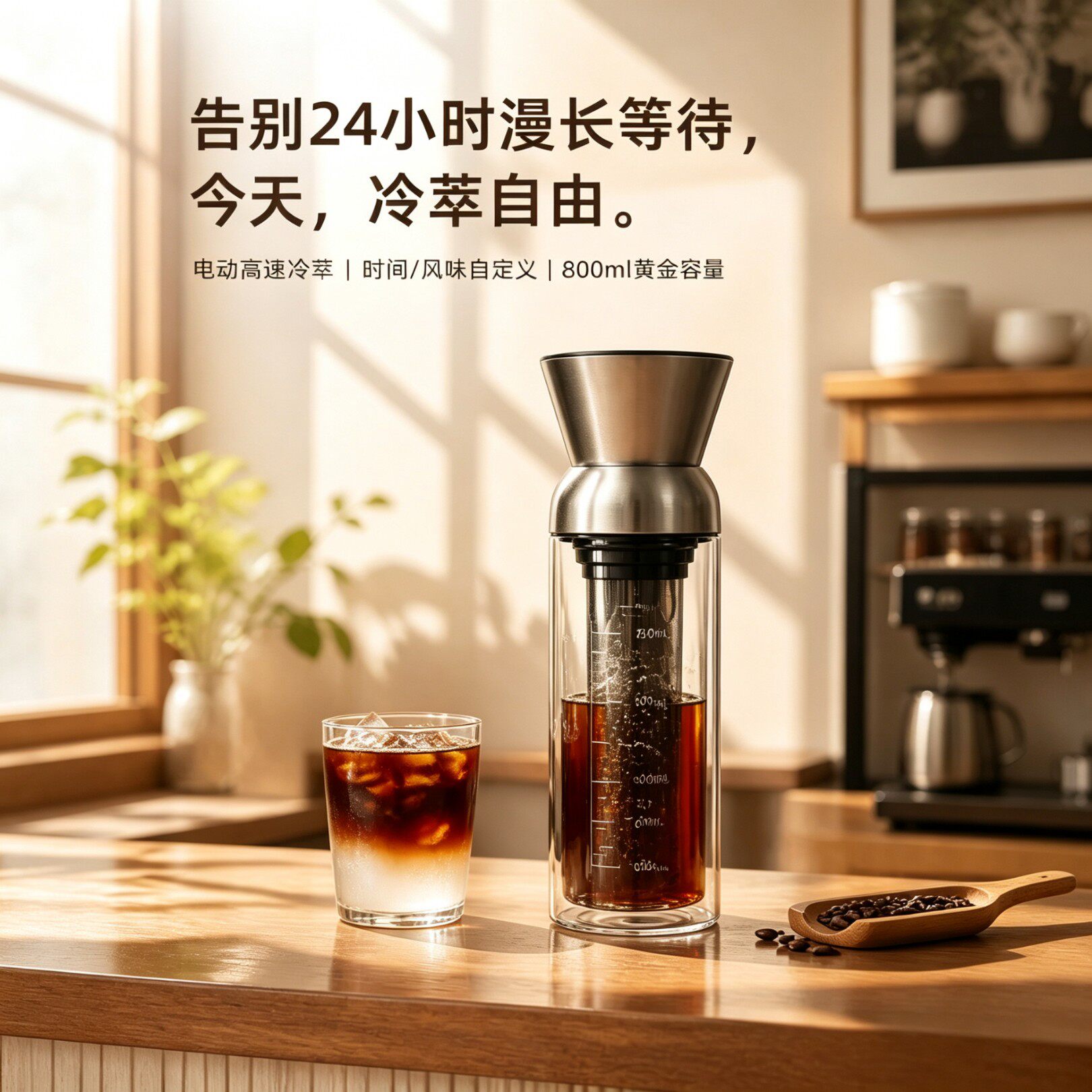 全自动电动冷萃壶咖啡壶