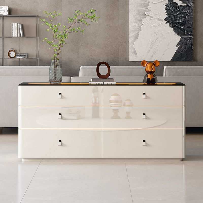 意式极简八斗柜轻奢卧室首饰柜现代简约收纳柜高端床尾柜储物柜