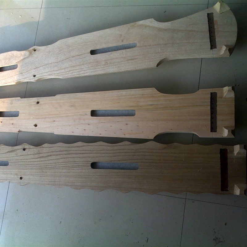 古琴木坯半成品七弦琴木胚拆老房L梁板做面可定制古琴款