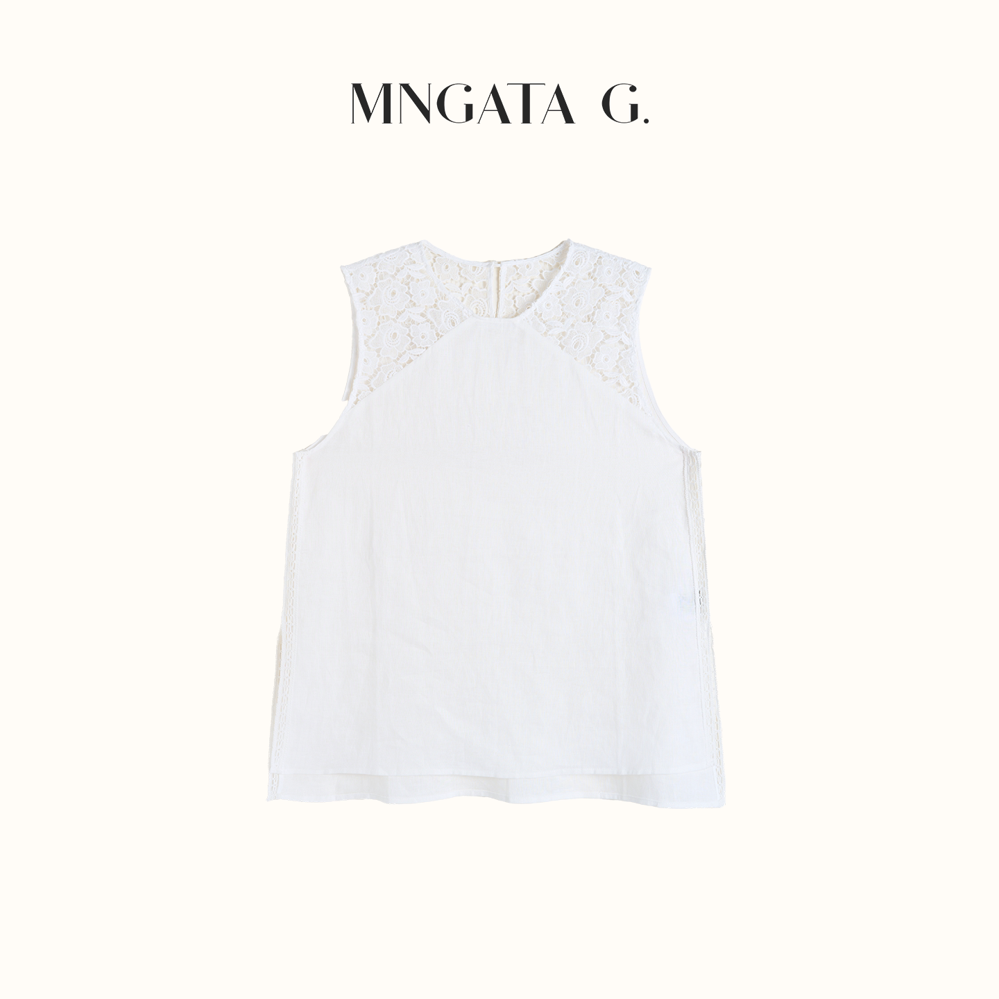 MNGATA G./曼加塔【沐清风】亚麻新中式中国风休闲背心5033059