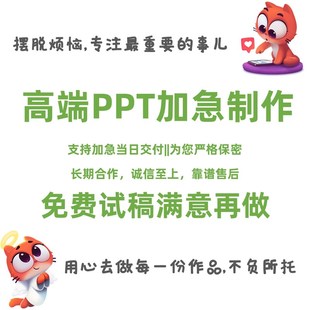 高级PPT设计制作商务汇报PPT演讲竞选PPT美化模板设计加急英文PPT