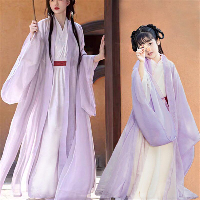 亲子装汉服母女童2025新款春亲子装/亲子时装