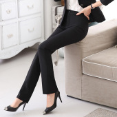 直筒工作裤 黑色西服裤 长裤 职业正装 子女士西装 裤 上班裤 女西裤 工装