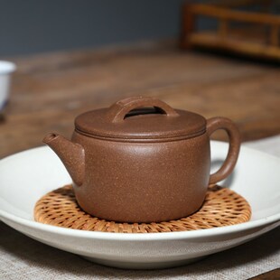 宜兴名家紫砂壶茶具范佳纯手工壶泡茶壶老金段泥190CC经典汉瓦壶