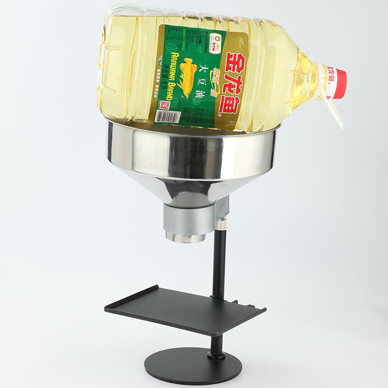 不锈钢漏斗大口径带支架加料打包酒漏油漏食品真空袋防油分装神器