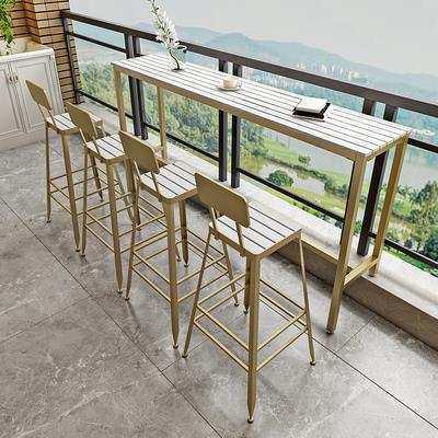阳台吧台桌子长条窄桌落地靠窗桌家用小防水室外户外高脚桌椅组合,3C数码配件,USB灯,淘宝优惠券,粉丝福利购,淘宝优惠卷