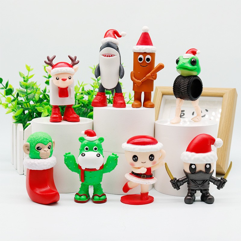 跨境山海经圣诞系列木棍人套装