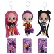 5D眼睛钥匙扣K POP猎魔女团卡牌3寸娃娃书包挂件玩具汽车钥匙挂饰