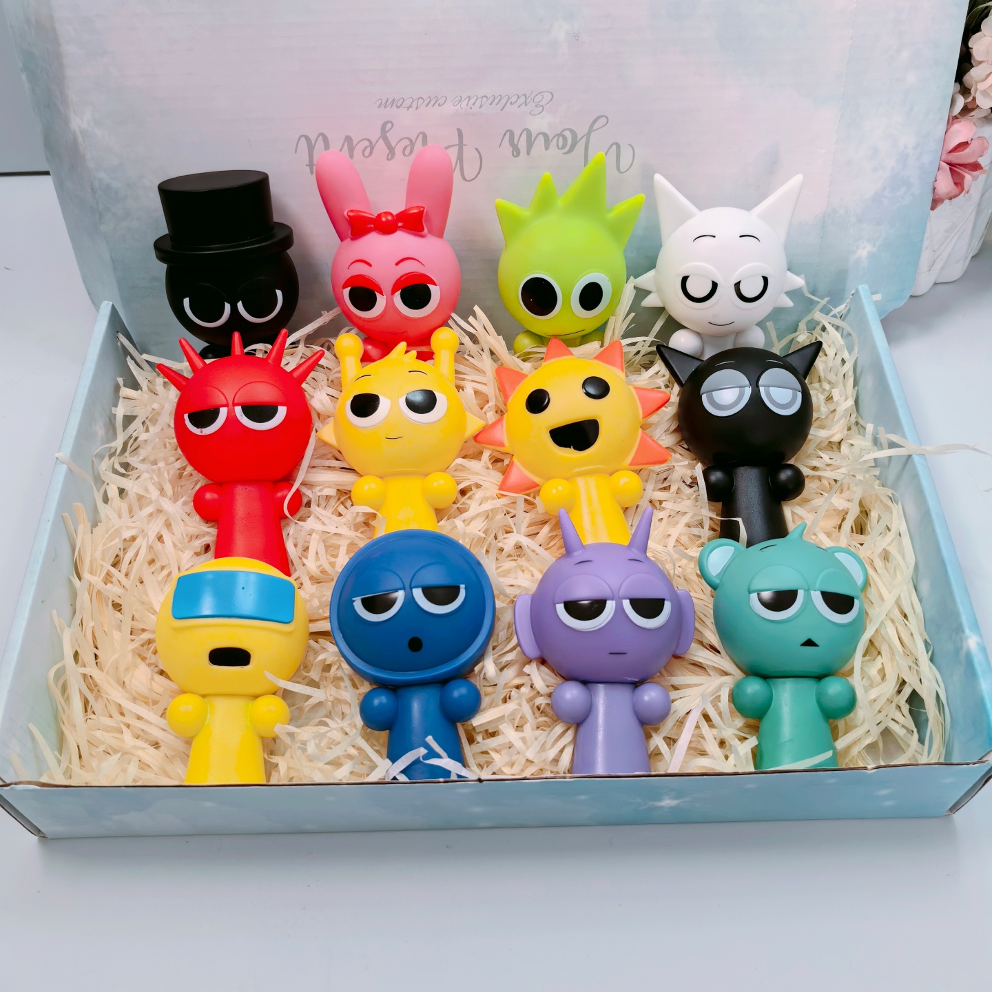 节奏盒子动画片玩具西蒙小粉手办