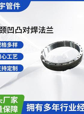 厂家供应16MnIII锻造压力容器法兰NBT47023长颈凹凸对焊法兰