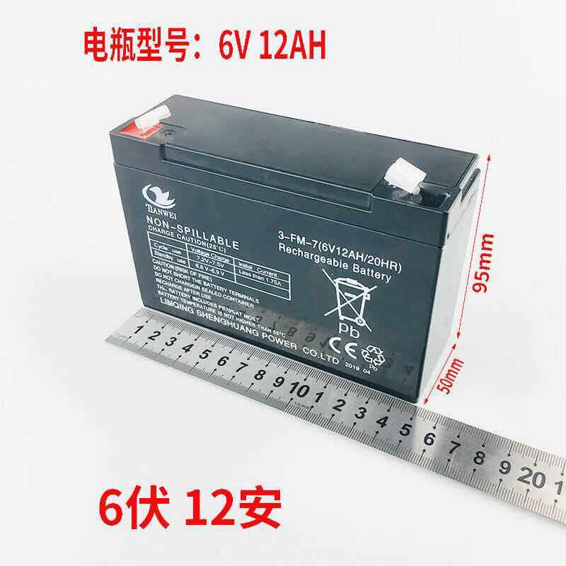 天威牌TIANWEI 儿童电动童车电瓶铅酸蓄电池3-fm-12 