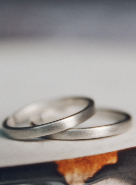 小众设计925银细圈素戒女 简约个性磨砂开口指环情侣款戒指尾戒男