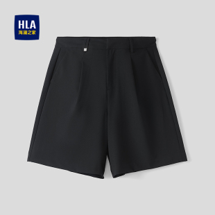 女装 HLA 26春夏新简约气质显瘦五分裤 短裤 海澜之家通勤淑女西装