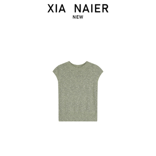 小夏推荐 I3557 22%棉纱 针织 SG1 宽松圆领短袖