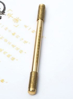 铜制如意金箍棒摆件签字笔中性笔办公桌面用品个性化定制创意礼品
