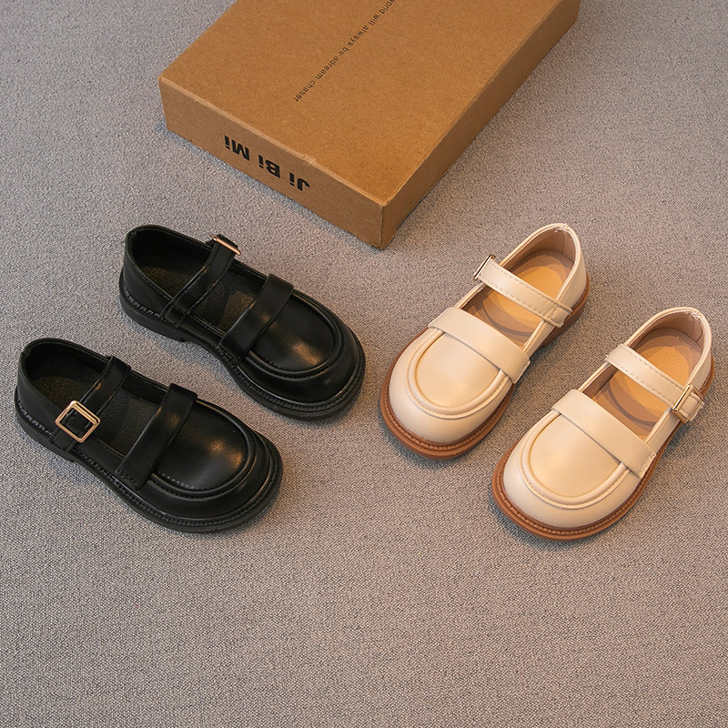 女童皮鞋黑色2022春秋新款儿童鞋子小女孩公主鞋英伦风豆豆鞋单鞋,童鞋/婴儿鞋/亲子鞋,皮鞋,淘宝优惠券,粉丝福利购,淘宝优惠卷