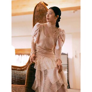 法式小礼服女新娘订婚敬酒服生日晚宴写真礼服裙复古高级感旅拍