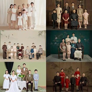全家福修图 照片精修 p图婚礼现场照 大合影 专业p图 工笔画换背