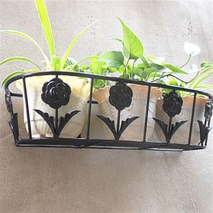 墙上挂壁花篮 花架 绿萝墙面挂架 挂墙壁上壁挂式 铁艺阳台花盆架