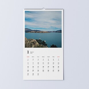 2024年挂历定制企业办公月历风景全家福宝宝照片印刷年历来图定做