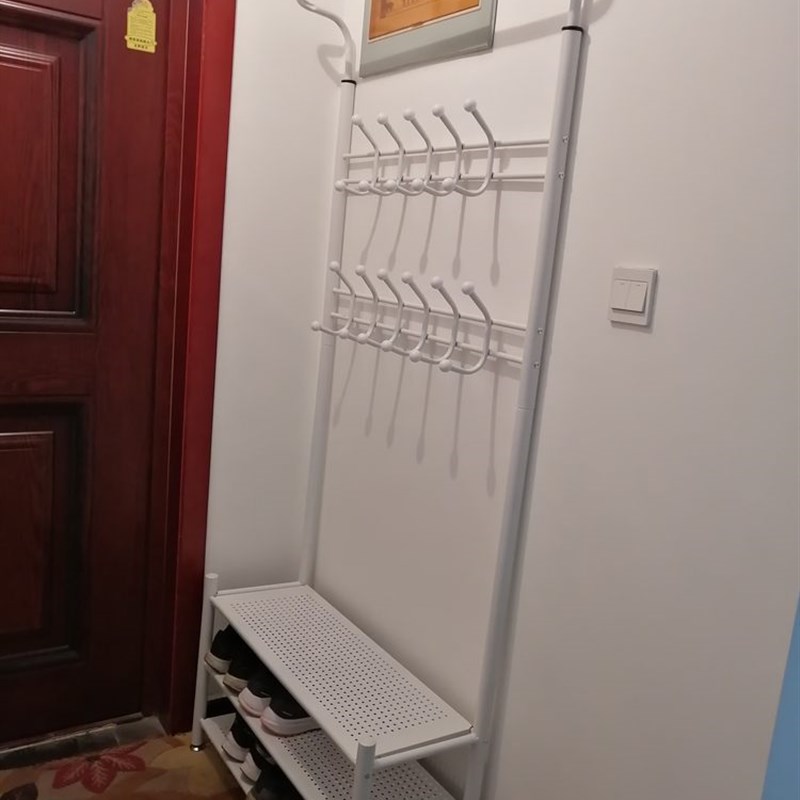 挂衣架落地卧室家用挂包衣帽架简约客厅门口玄关鞋架一体衣服挂架图片