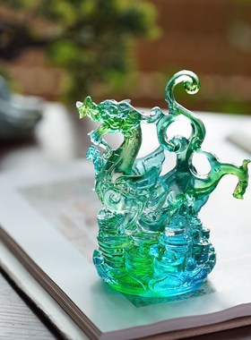 2025新款蛇年吉祥物琉璃青龙白虎朱雀玄武四神兽圣兽瑞兽摆件镇宅