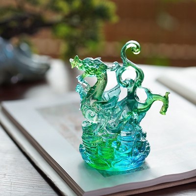 2025新款蛇年吉祥物琉璃青龙白虎朱雀玄武四神兽圣兽瑞兽摆件镇宅