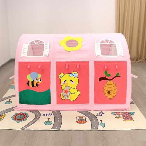 儿童床上帐篷上下床挡风遮光床蓬拱门床童床隧道游戏屋护栏防掉床