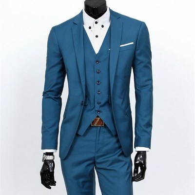 西服套装男士三件套商务休闲西装职业正装伴郎服新郎结婚礼服春秋