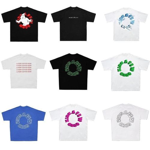 FFF线上商店马思唯短袖男女美式基础款刺绣领圆半袖夏季印花t恤