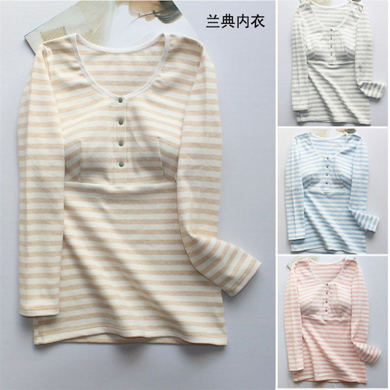 前扣加厚保暖纯棉高弹哺乳上衣免穿文胸大码喂奶月子服可拆卸插片,孕妇装/孕产妇用品/营养,哺乳衣/月子服,淘宝优惠券,粉丝福利购,淘宝优惠卷