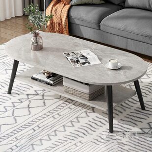 120阳台DJ圆形新款创意2023北欧6茶桌网红茶几小桌子桌客厅家用椭