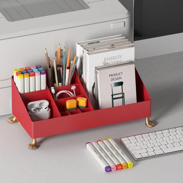 空之喵喵书桌收纳置物架小型书架少女北欧风格放笔放书文具收纳盒,收纳整理,书桌收纳置物架,淘宝优惠券,粉丝福利购,淘宝优惠卷