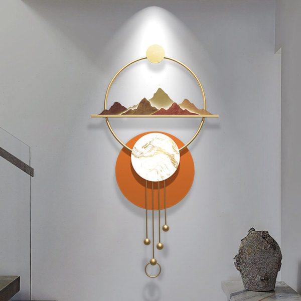 现代轻奢复式楼梯口墙上装饰品挂件铁艺壁饰进门玄关墙面金属挂饰,家居饰品,壁饰,淘宝优惠券,粉丝福利购,淘宝优惠卷