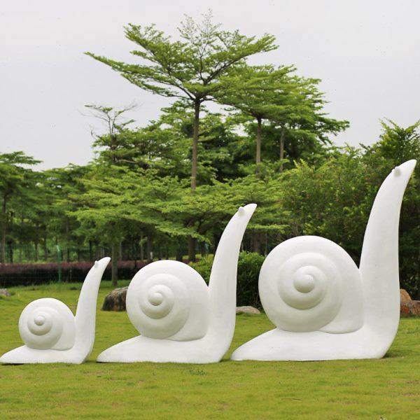 园林景观小品玻璃钢抽象蜗牛雕塑商场装饰品户外花园庭院草坪摆件