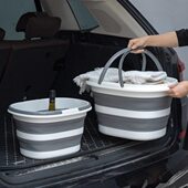 大容量手提洗衣桶桶家用塑料加厚洗车拖把钓鱼桶可水桶折叠便携式