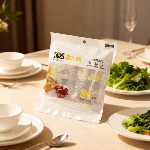 康大师水晶汤匙一次性粥勺瓢羹